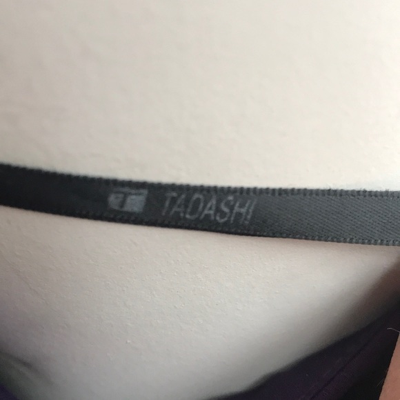 Tadashi halter party dress Evening purple Eggplant rhinestone pin sz 4 vintage - Picture 7 of 9